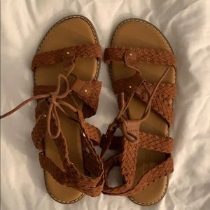 Gladiator tie up sandals